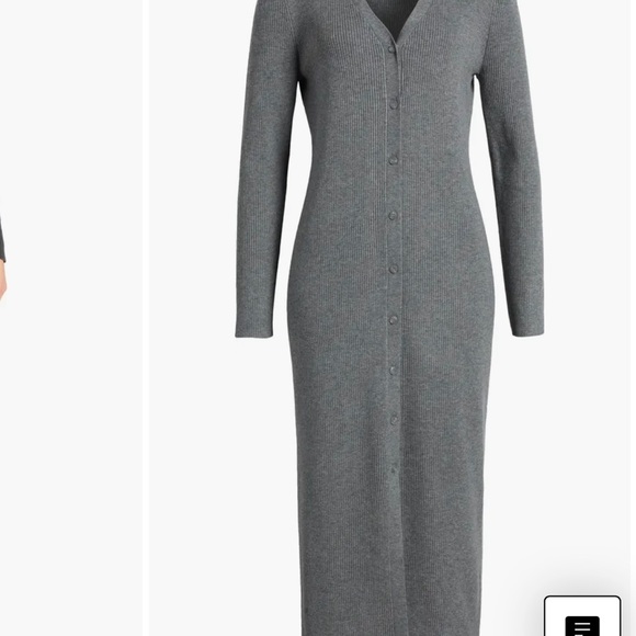 NWT Long Sleeve V Neck button up dress by Caslon Size Medium - Picture 2 of 5